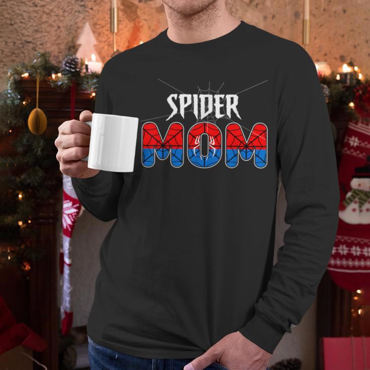 Mom And Dad Spider Family Matching Birthday Halloween Men Long Sleeve T-Shirt