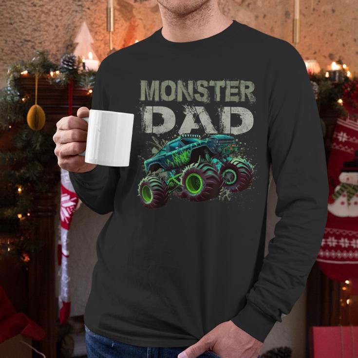 Monster Truck Dad Family Matching Monster Truck Lovers Men Long Sleeve T-Shirt