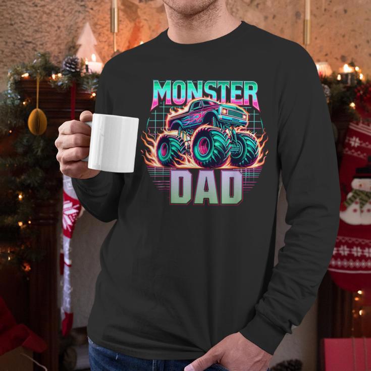Monster Truck Dad Monster Truck Are My Jam Truck Lovers Men Long Sleeve T-Shirt