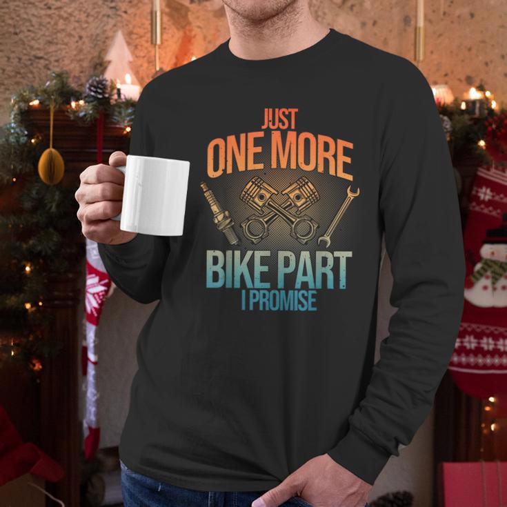 Motorcycle Mechanic Art For Men Dad Motorcycle Lovers Biker Men Long Sleeve T-Shirt