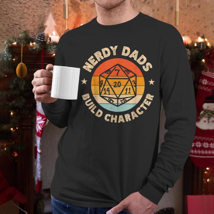 Nerdy Dads Build Character Men Long Sleeve T-Shirt