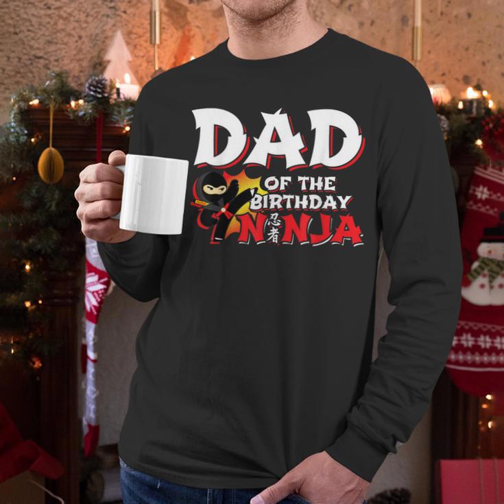 Ninja Birthday Party Dad Of The Birthday Ninja Small Men Long Sleeve T-Shirt Ninja Birthday Party Dad Of The Birthday Ninja Small Men Long Sleeve T-Shirt