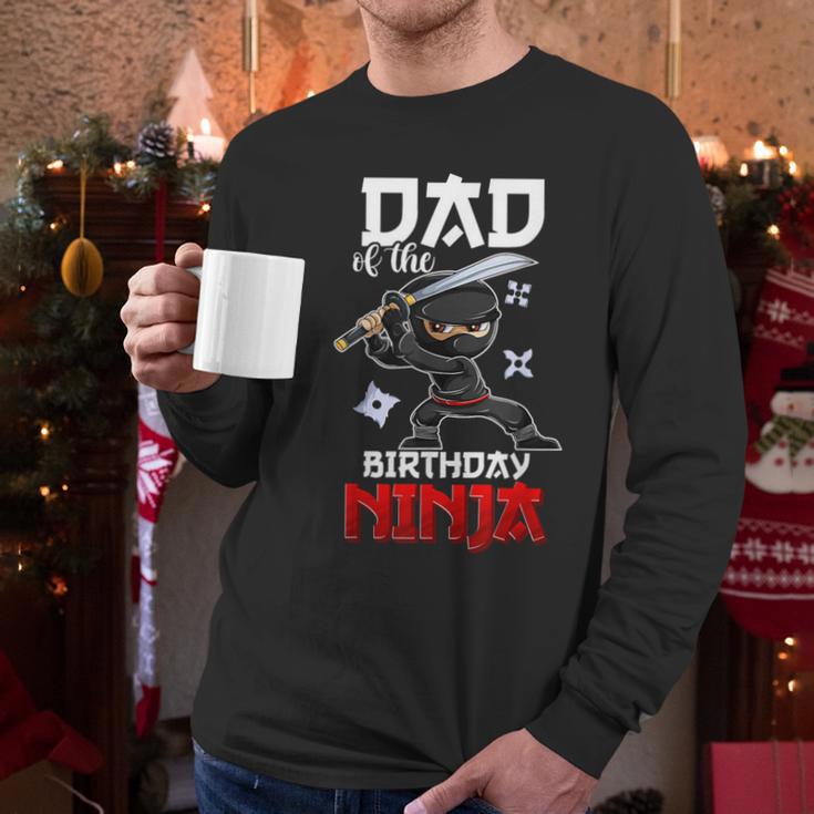 Ninja Favor Shirt For Men Dad Of The Birthday Boy Men Long Sleeve T-Shirt