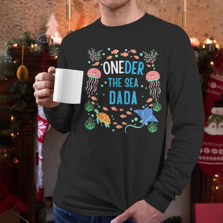 OneDer The Sea Dada 1st Birthday Dad Matching Men Long Sleeve T-Shirt