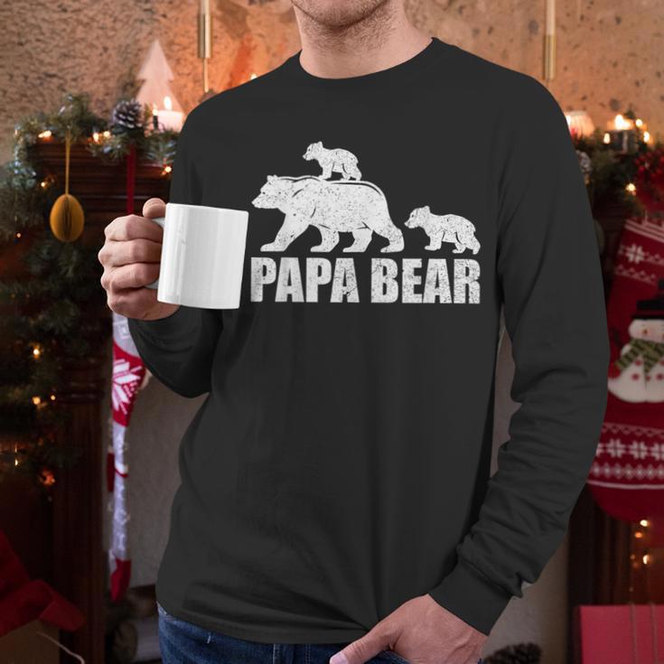 Papa Bear Two Cubs Shirt Daddy Bear Twin Tshirt Papa 2 Kids Men Long Sleeve T-Shirt Papa Bear Two Cubs Shirt Daddy Bear Twin Tshirt Papa 2 Kids Men Long Sleeve T-Shirt