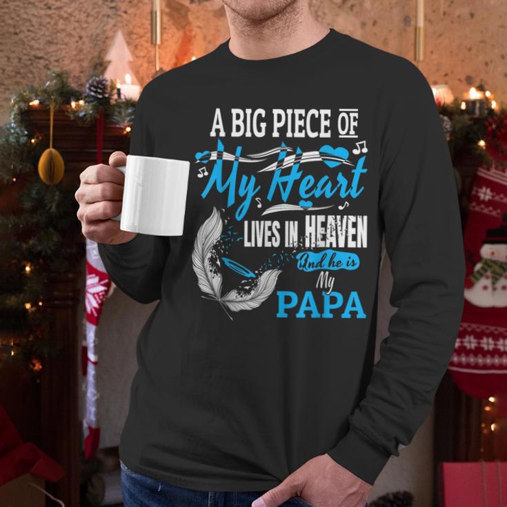 My Papa Lives In Heaven Shirt Memorial Day Papa Dad Grandpa Men Long Sleeve T-Shirt My Papa Lives In Heaven Shirt Memorial Day Papa Dad Grandpa Men Long Sleeve T-Shirt