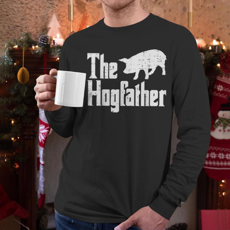 Pig The Hogfather Hog Dad Fathers Day Parody Papa Men Men Long Sleeve T-Shirt Pig The Hogfather Hog Dad Fathers Day Parody Papa Men Men Long Sleeve T-Shirt
