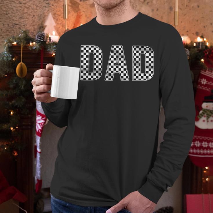 Pit Crew Dad Racing Car Family Matching Birthday Party Men Long Sleeve T-Shirt