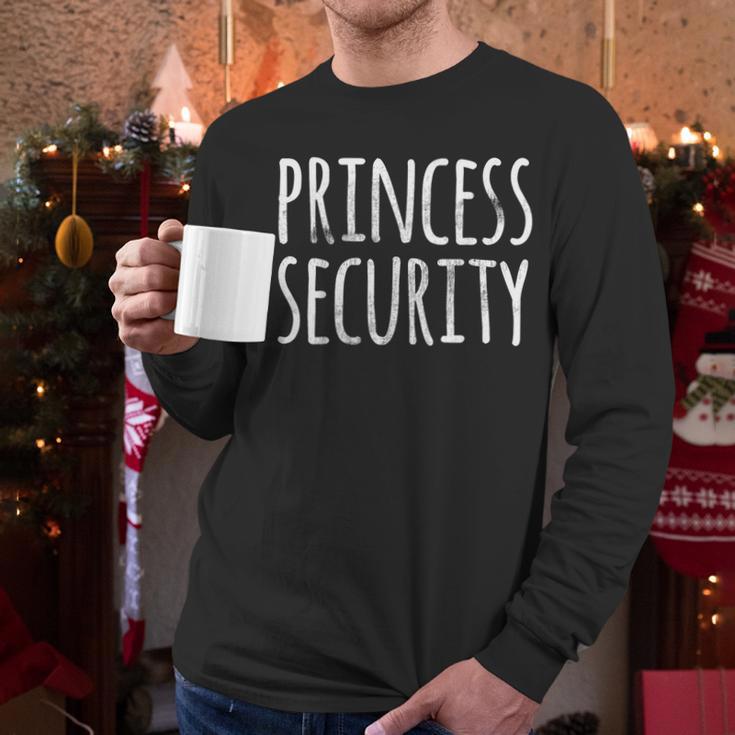 Princess Security Halloween Costume Dad Men Matching Easy Small Men Long Sleeve T-Shirt