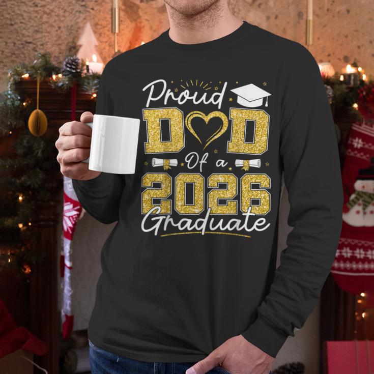 Proud Dad Of A 2026 Graduate Senior 2026 Grad Family Men Long Sleeve T-Shirt