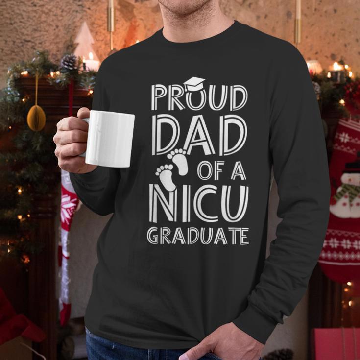 Proud Dad NICU Graduate Newborn Nurse Men Long Sleeve T-Shirt