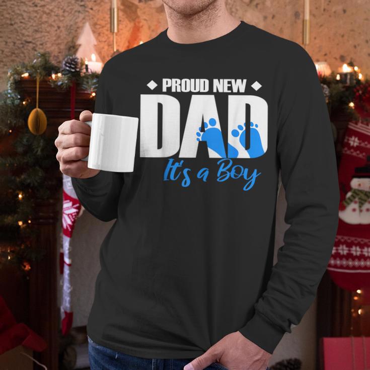 Proud New Dad It's A Boy Men Long Sleeve T-Shirt