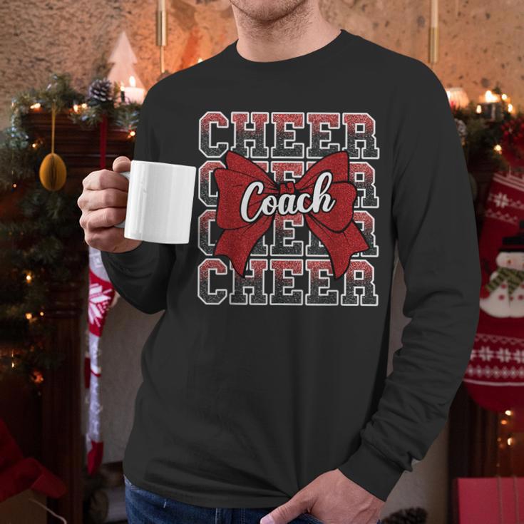 Red Sport Loud Proud Cheer Coach Dad Father's Day Men Long Sleeve T-Shirt