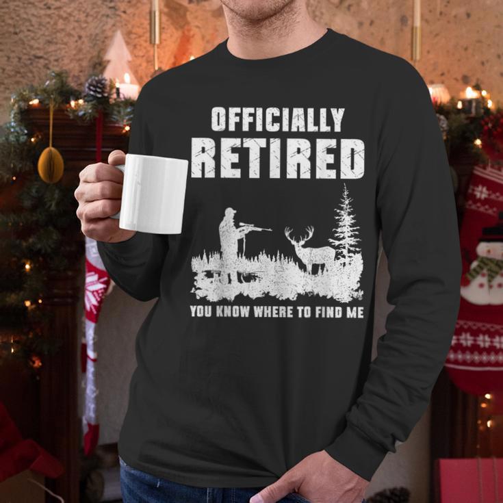 Retirement 2025 Retire Deer Hunting Retired For Dad Men Long Sleeve T-Shirt Retirement 2025 Retire Deer Hunting Retired For Dad Men Long Sleeve T-Shirt