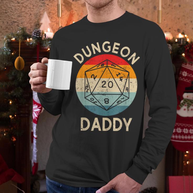 Retro Dungeon Daddy Fathers Day Men Long Sleeve T-Shirt