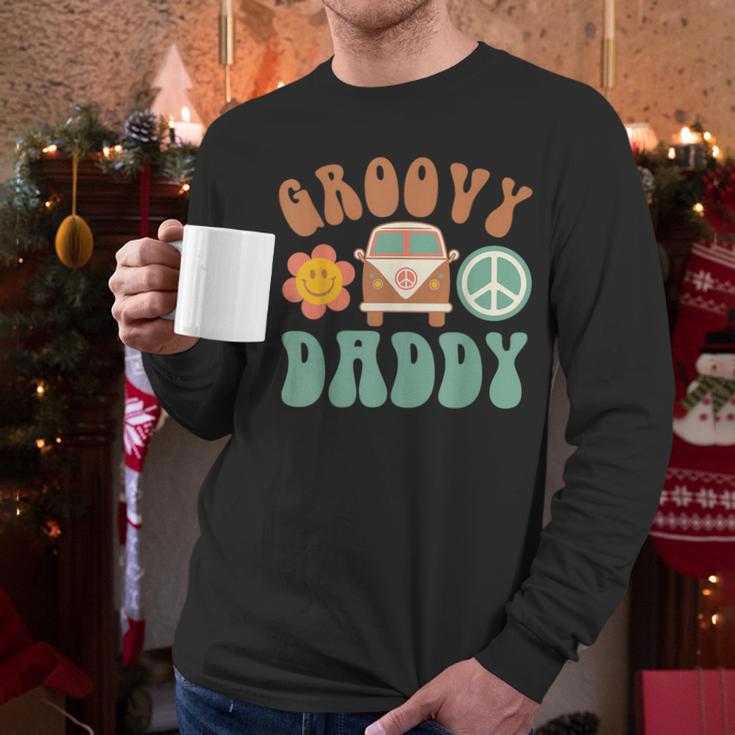 Retro Groovy Daddy Matching Family Birthday Party Men Long Sleeve T-Shirt Retro Groovy Daddy Matching Family Birthday Party Men Long Sleeve T-Shirt