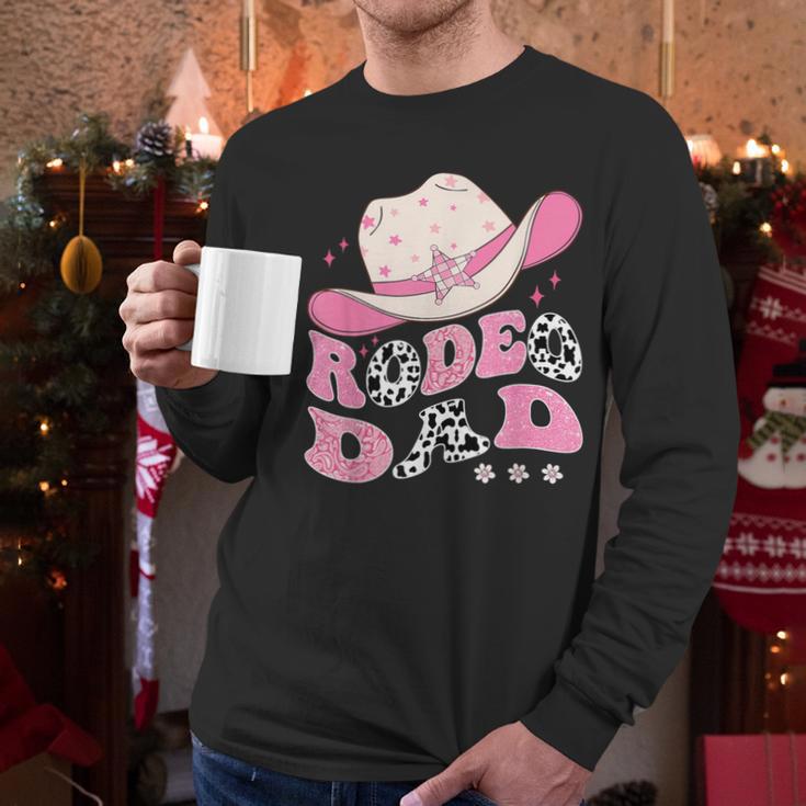 Rodeo Dad Pink Cowgirl 1St Birthday Family Matching Men Long Sleeve T-Shirt