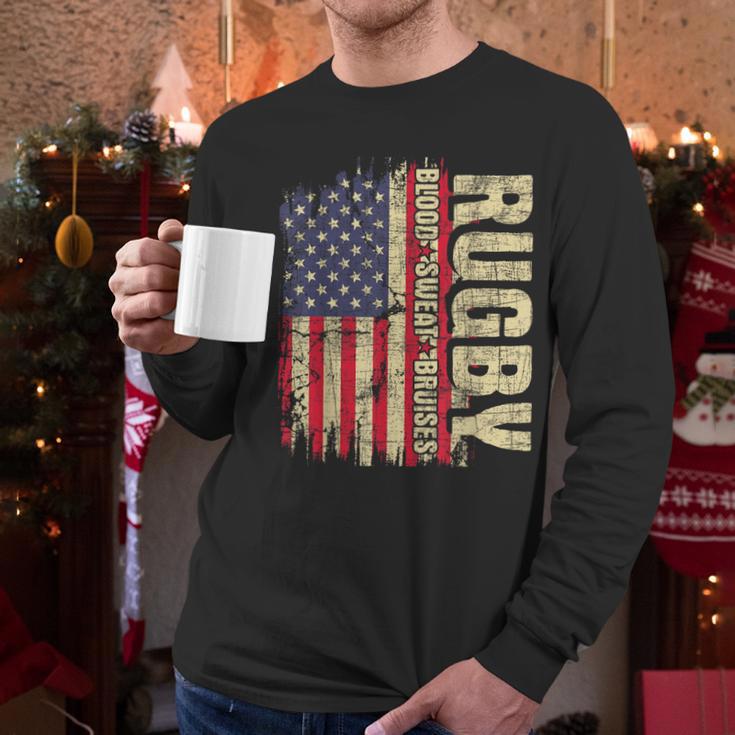 Rugby Blood Sweat Bruises Rugby Player Coach Dad Mom Men Long Sleeve T-Shirt Rugby Blood Sweat Bruises Rugby Player Coach Dad Mom Men Long Sleeve T-Shirt