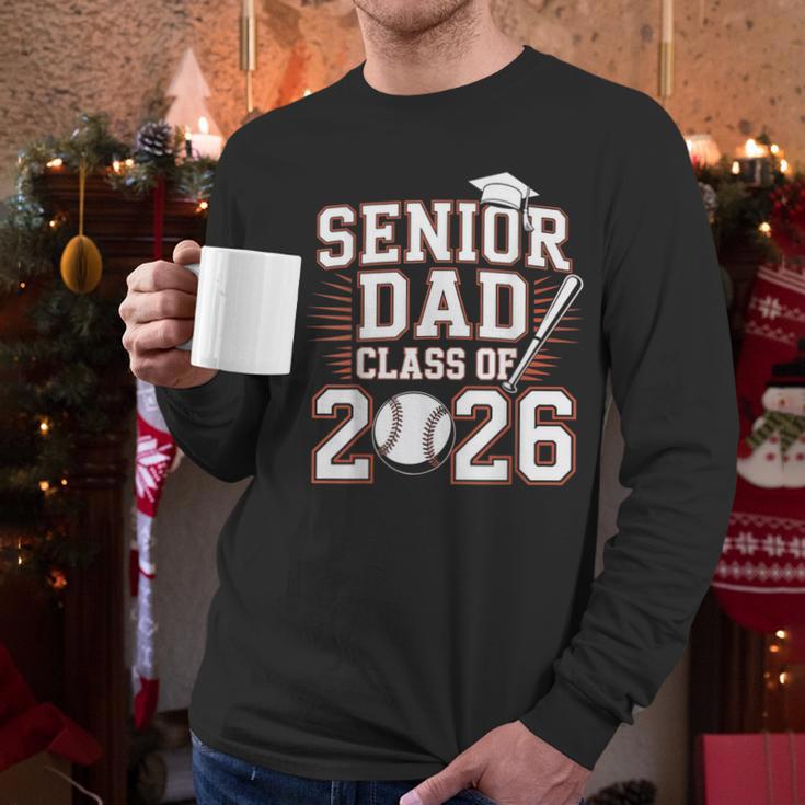 Senior Dad Class Of 2026 Graduate Baseball 2026 Graduation Men Long Sleeve T-Shirt
