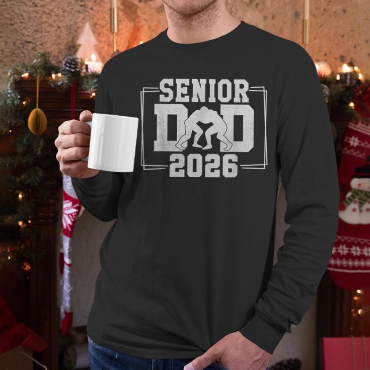 Senior Wrestling Dad 2026 Senior Dad Class Of 2026 Men Long Sleeve T-Shirt