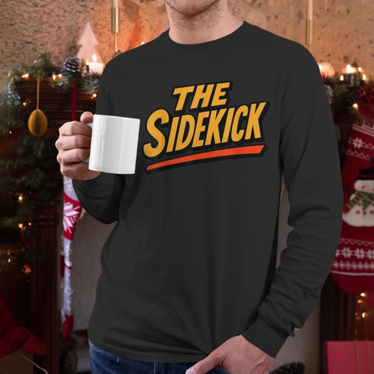 Sidekick Easy Halloween Matching Superhero Costume Dad Mom Men Long Sleeve T-Shirt