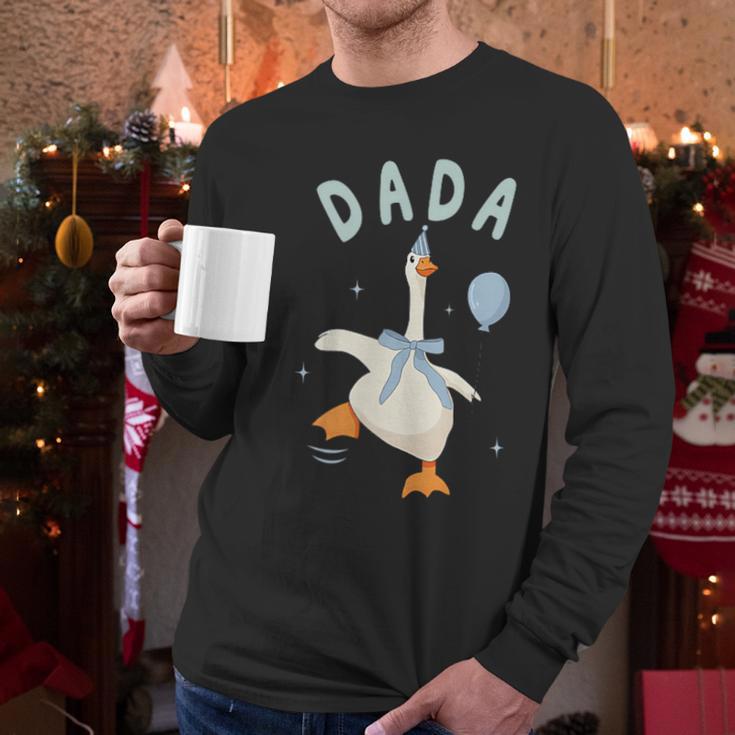 Silly Dada Silly Goose Mom Birthday Family Matching Party Men Long Sleeve T-Shirt