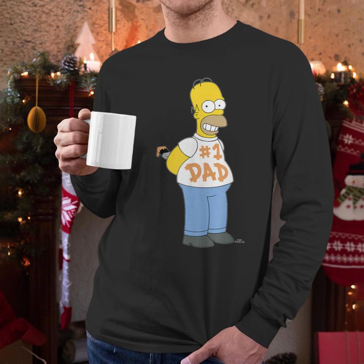 The Simpsons Homer Number 1 Dad Father's Day V2 Men Long Sleeve T-Shirt