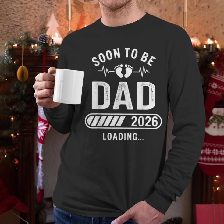 Soon To Be Dad 2026 Loading Men Long Sleeve T-Shirt Soon To Be Dad 2026 Loading Men Long Sleeve T-Shirt