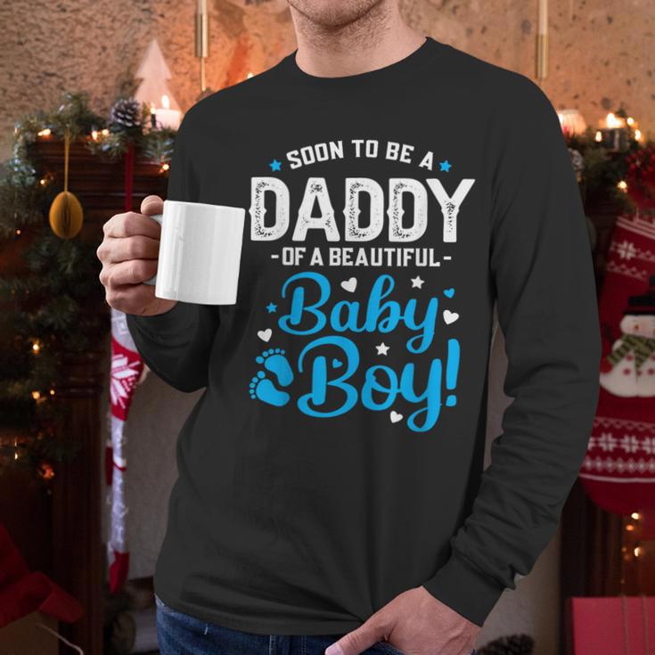 Soon To Be A Daddy Of A Baby Boy New Dad Expecting Father Men Long Sleeve T-Shirt Soon To Be A Daddy Of A Baby Boy New Dad Expecting Father Men Long Sleeve T-Shirt