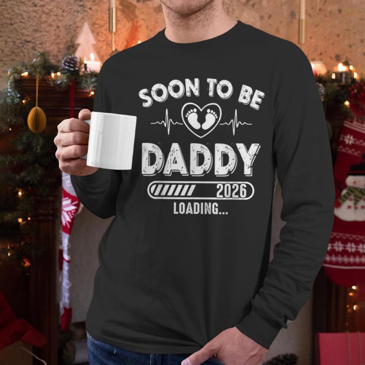 Soon To Be Daddy Est 2026 New Dad Fathers Day First Time Men Long Sleeve T-Shirt