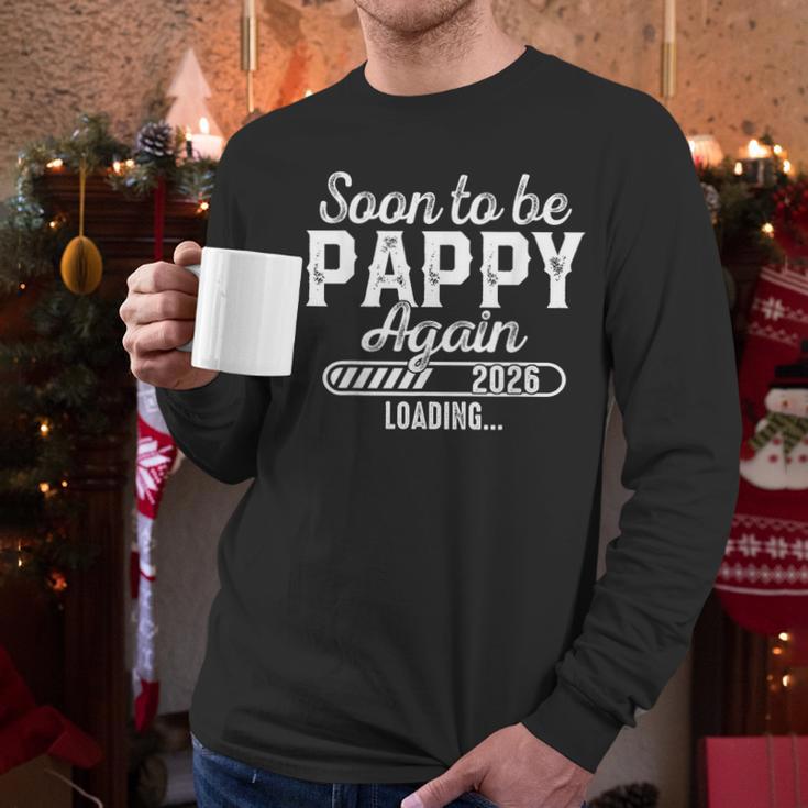 Soon To Be Pappy Again Est 2026 Future New Dad Men Long Sleeve T-Shirt Soon To Be Pappy Again Est 2026 Future New Dad Men Long Sleeve T-Shirt
