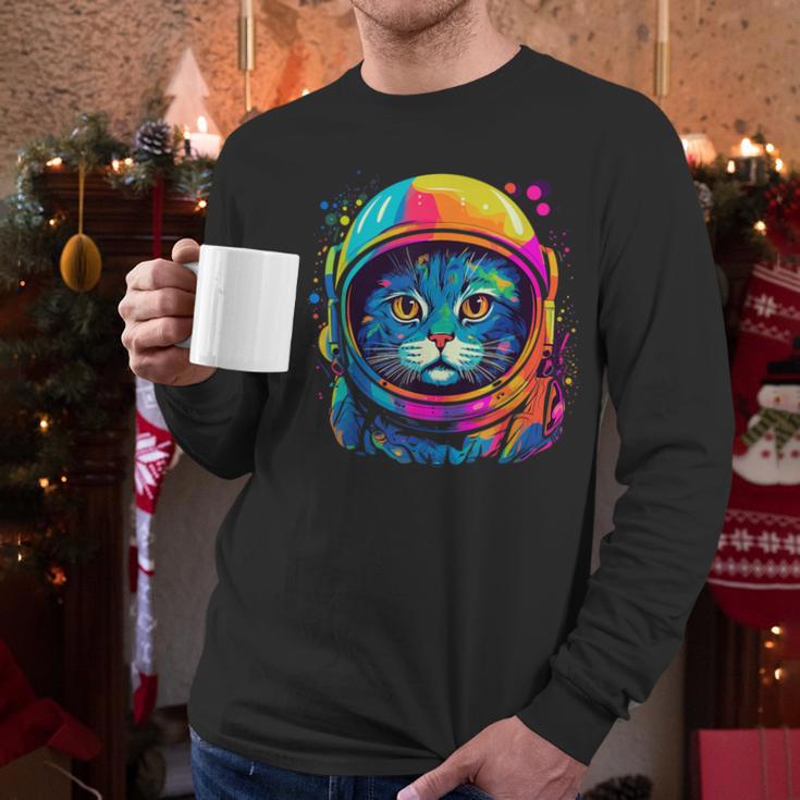 Space Cat Mom Cat Dad Men Women Kids Astronaut Space Men Long Sleeve T-Shirt Space Cat Mom Cat Dad Men Women Kids Astronaut Space Men Long Sleeve T-Shirt