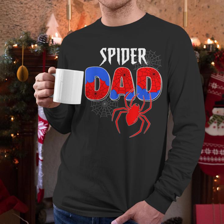 Spiders Dad Matching Family Birthday Father's Day Men Long Sleeve T-Shirt