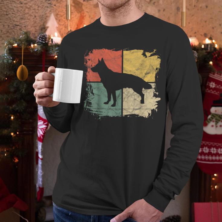 Square Retro German Shepherd Owner Dog Shepard Dad Mom Men Long Sleeve T-Shirt Square Retro German Shepherd Owner Dog Shepard Dad Mom Men Long Sleeve T-Shirt