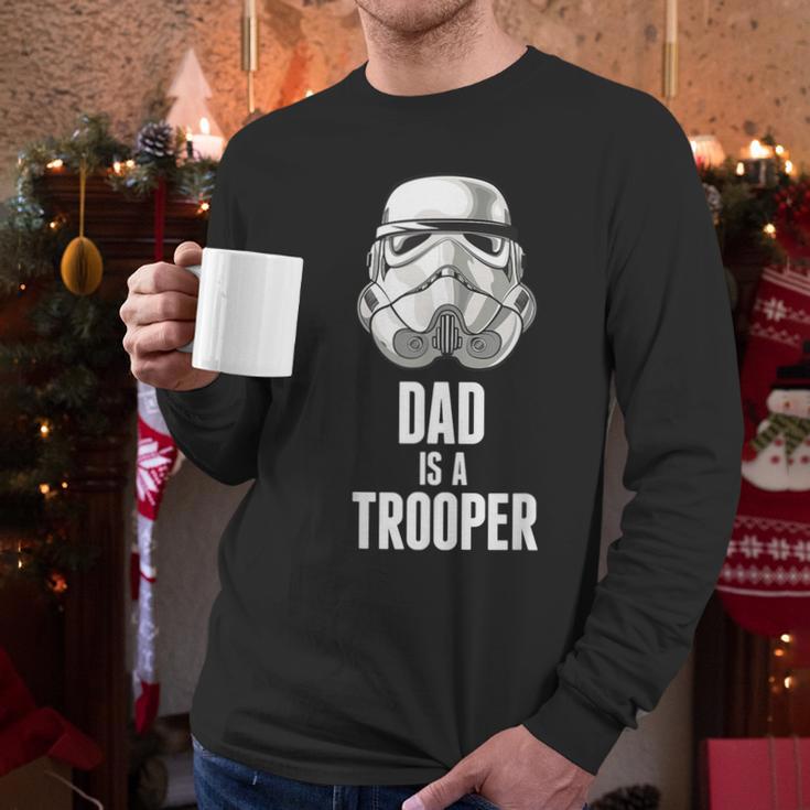 Star Wars Father's Day Stormtrooper Dad Is A Trooper Vintage Men Long Sleeve T-Shirt