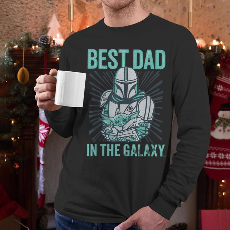Star Wars The Mandalorian And Grogu Best Dad In The Galaxy Men Long Sleeve T-Shirt