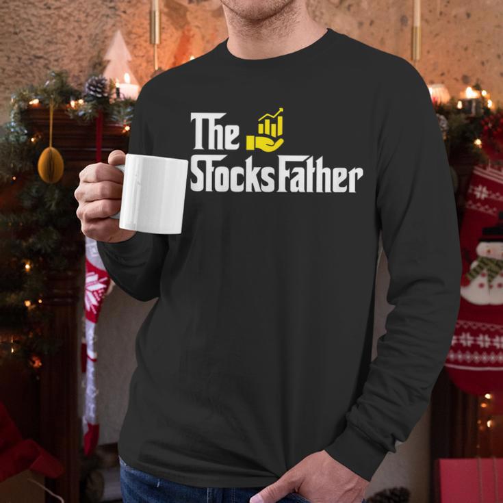 The Stocks Father Trader Dad Men Long Sleeve T-Shirt