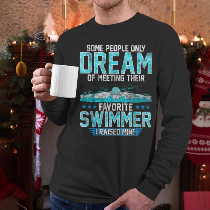 Swimming Parent Swimmer Mom Dad My Favorite Swim Meet Men Long Sleeve T-Shirt Swimming Parent Swimmer Mom Dad My Favorite Swim Meet Men Long Sleeve T-Shirt