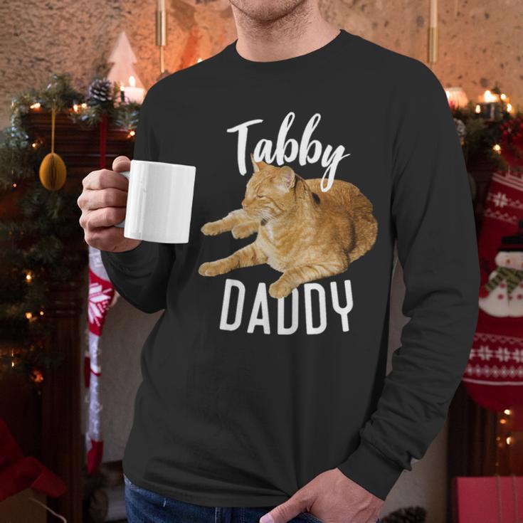 Tabby Daddy Cat Lover Saying Graphic Men Long Sleeve T-Shirt Tabby Daddy Cat Lover Saying Graphic Men Long Sleeve T-Shirt