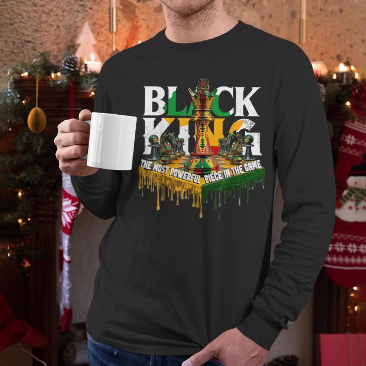 History I Am Black Man King Dad Melanin Men Women Men Long Sleeve T-Shirt