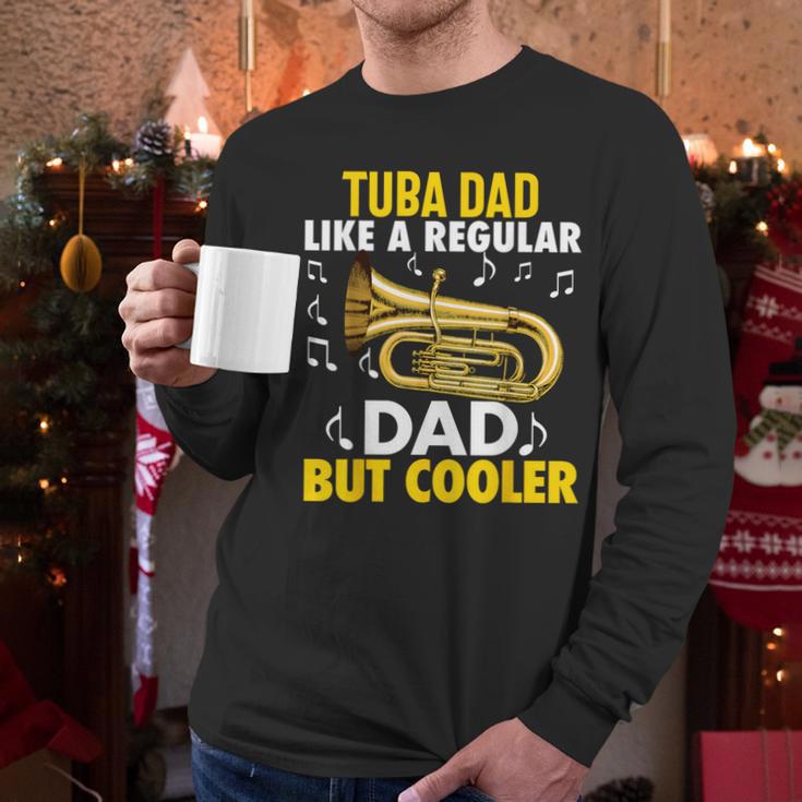 Tuba Player Men Dad Grandpa Marching Band Brass Tubist Men Long Sleeve T-Shirt