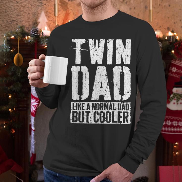 Twin Dad Shirt Men Dad Of Twins Fathers Day Men Long Sleeve T-Shirt Twin Dad Shirt Men Dad Of Twins Fathers Day Men Long Sleeve T-Shirt