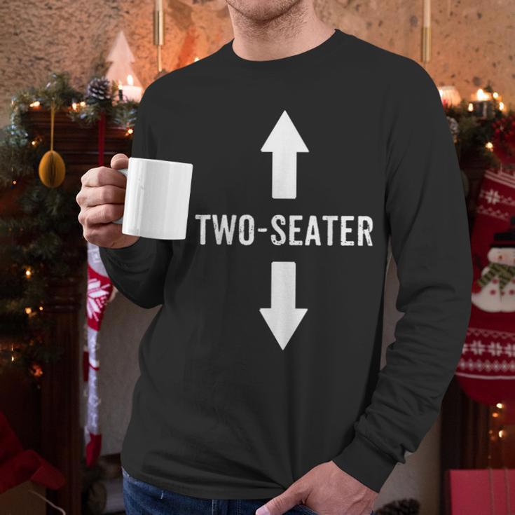 Two Seater Shirt For Men 2 Seater Dad Men Long Sleeve T-Shirt
