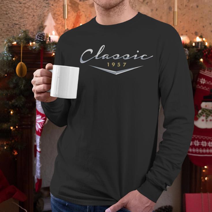 Vintage Classic 1957 Birthday For Dad Husband T-Shirt Men Long Sleeve T-Shirt