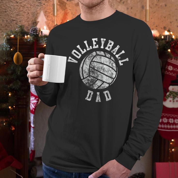Vintage Volleyball Dad Men Long Sleeve T-Shirt