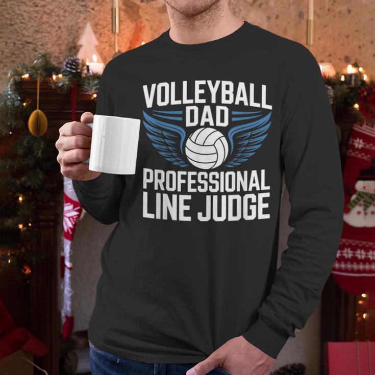 Volleyball Dad Professional Line Judge Volleyball Father Men Long Sleeve T-Shirt