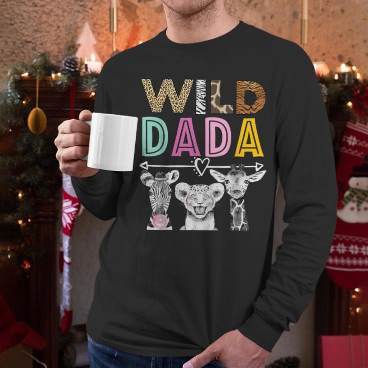 Wild Dada Zoo Theme Birthday Safari Jungle Matching Party Men Long Sleeve T-Shirt