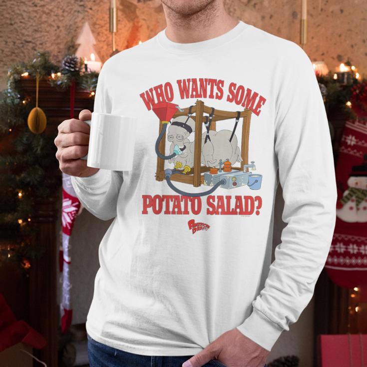 American Dad Who Wants Some Potato Salad Roger Cartoon Men Long Sleeve T-Shirt