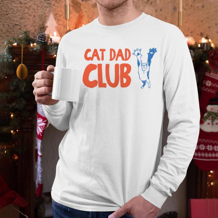 Cat Dad Club Life Is Better With Cats Father's Day 2 Sided Men Long Sleeve T-Shirt Cat Dad Club Life Is Better With Cats Father's Day 2 Sided Men Long Sleeve T-Shirt