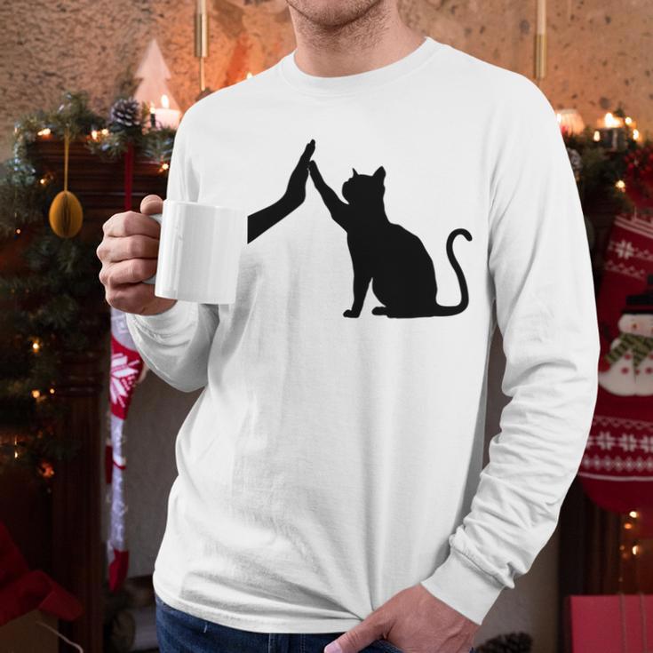 Cat Lover Cat Mom Cat Dad Men Women & Kids Cute Cat Men Long Sleeve T-Shirt
